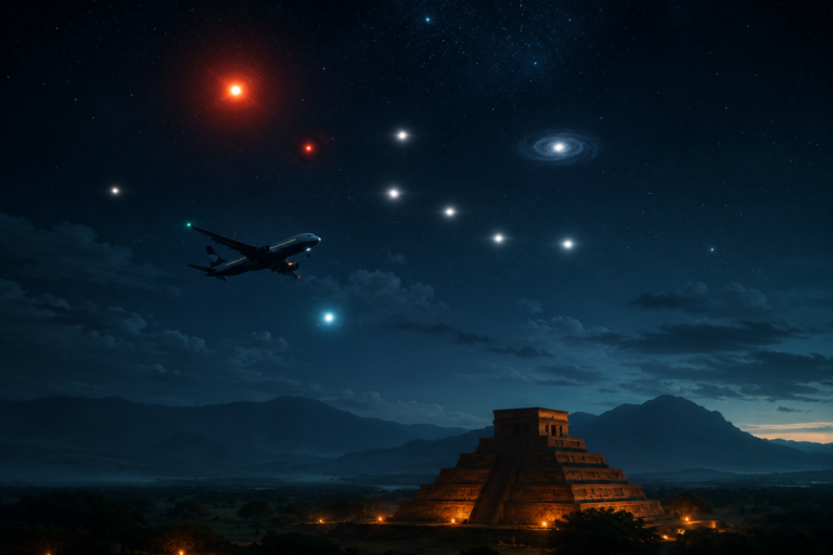 Luzes bioplasmáticas registradas em Zigurats impressionam pesquisadores da Dakila e reforçam presença extraterrestre no Brasil.