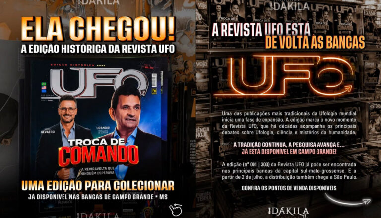 A histórica publicação da Ufologia brasileira inicia uma nova fase de expansão, com distribuição em Campo Grande e chegada ao estado de São Paulo a partir de julho.